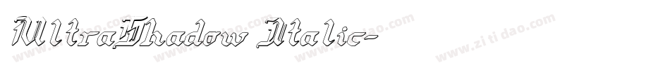 UltraShadow Italic字体转换